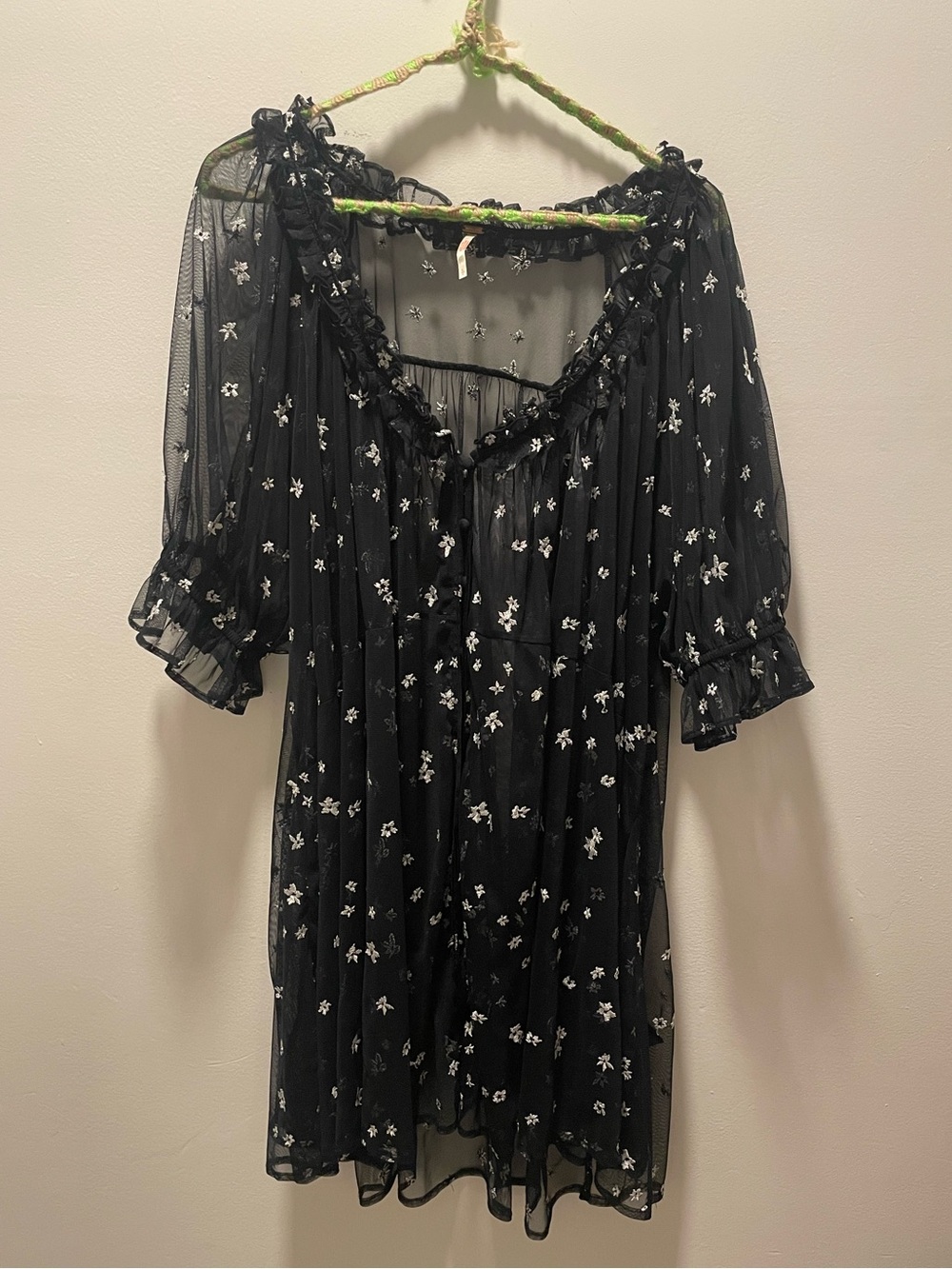 Free People With Love Mesh Mini Dress - Picture 5 of 8